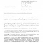 29/11/2012 - Courrier de SOS Tabac aux Douanes 1